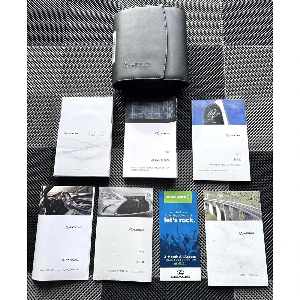 Lexus ES350 ES300H F Sport 2020 Owners Manual & Navigation Books Set Factory